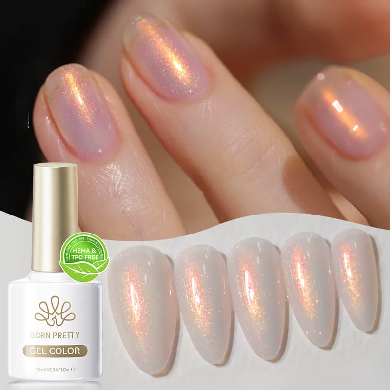 BORN PRETTY Cross-border Two-color Aurora Gel Polish Gradient Mermaid Neon Nail Art UV Gel