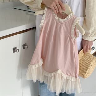 Ningli Baby Girl Fashionable Mesh Patchwork Dress Summer Newborn Cotton Thin Vest Dress