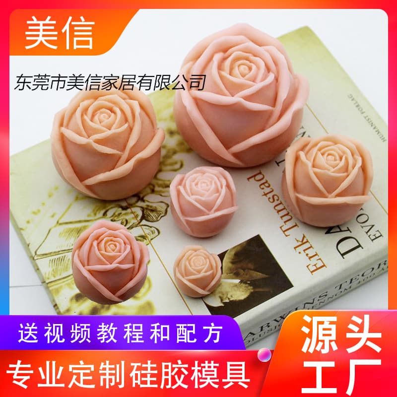 Ice Rose Mold, Pending Rose Silicone Mold, Mousse Cake Decoration Rose Chocolate Mold