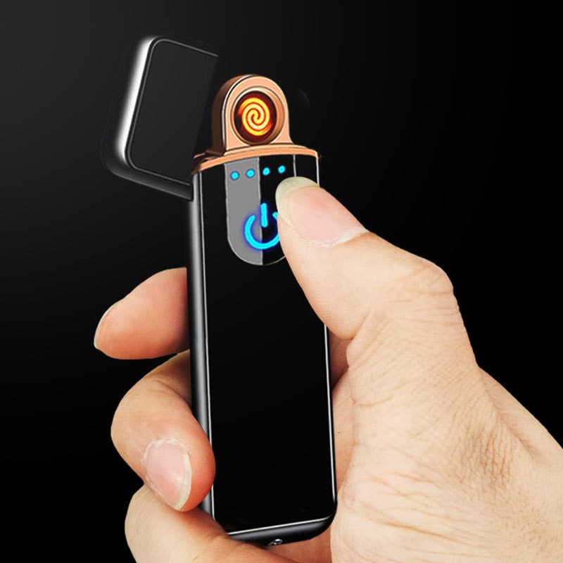 Touch-sensitive mini USB rechargeable lighter, personalized and creative advertising gift electronic cigarette lighter