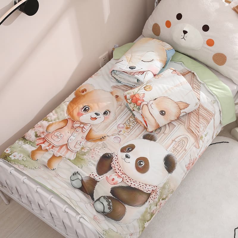 Children's Soft Air Conditioning Quilt Infant All-Season Class A Summer Duvet Newborn Baby Nap Blanket Thin Single
