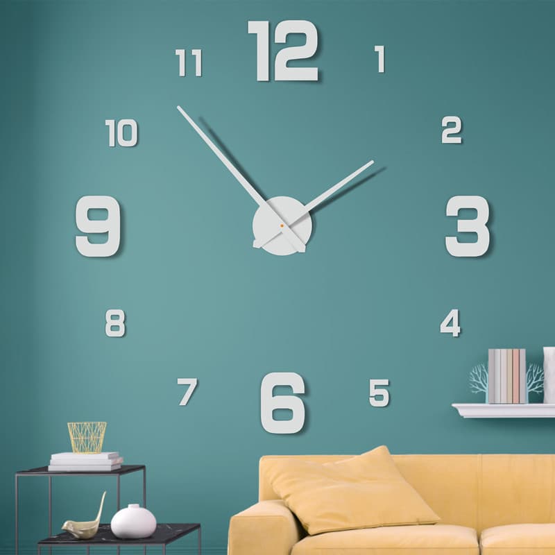 Modern Creative Personality Showroom Living Room Simple Nordic American Large Pointer Quartz Clock Wall Clock Factory Wholesale