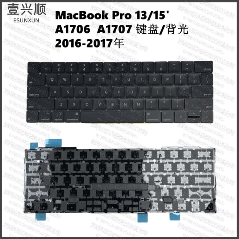 A1706 A1707 Built-in Keyboard US UK for MacBook Pro 13-inch Laptop Backlit Keyboard
