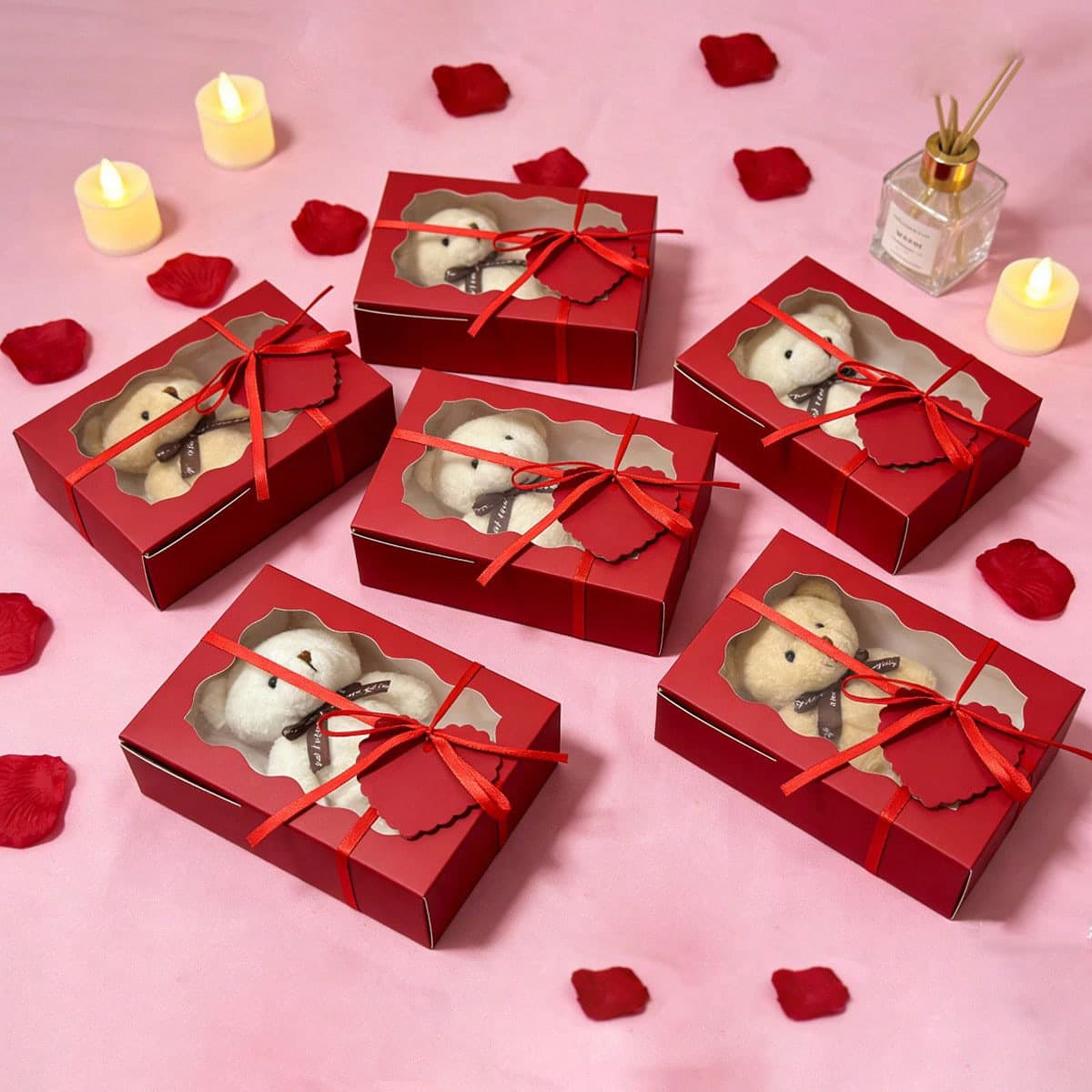 Mother's Day Valentine's Day Love Candy Baked Muffin Cake Wedding Party Gift Box Red Love Candy Box