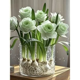 Fragrant Rose Double Petal Water-Tolerant Heat-Resistant Flower Office Indoor Green Plant Potted