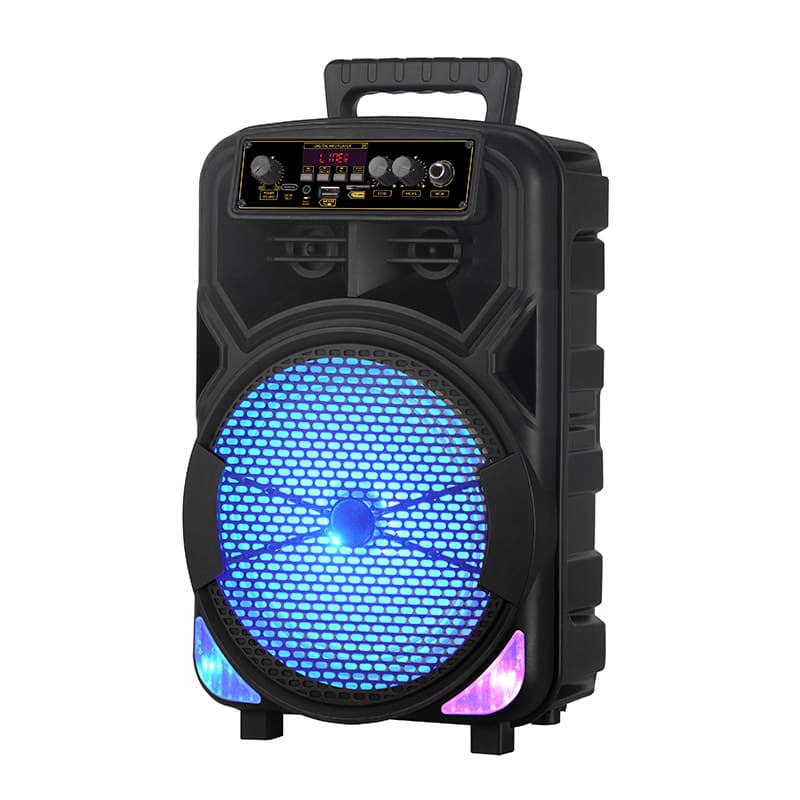Jbr-A 0.88-Inch Colorful Light Outdoor Portable Karaoke Bluetooth Speaker Subwoofer High-Power Audio System with Microphone