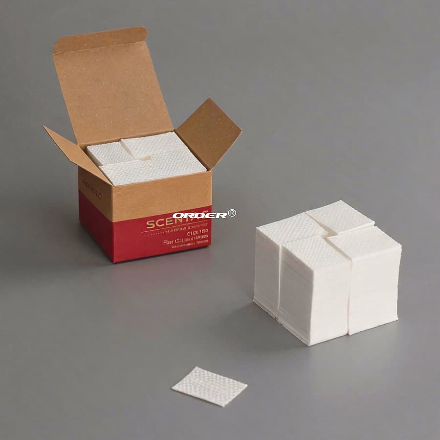 Fiber optic cleaning wipes to wipe bare fiber before splicing Fiber optic connector end face fiber optic cleaning kit
