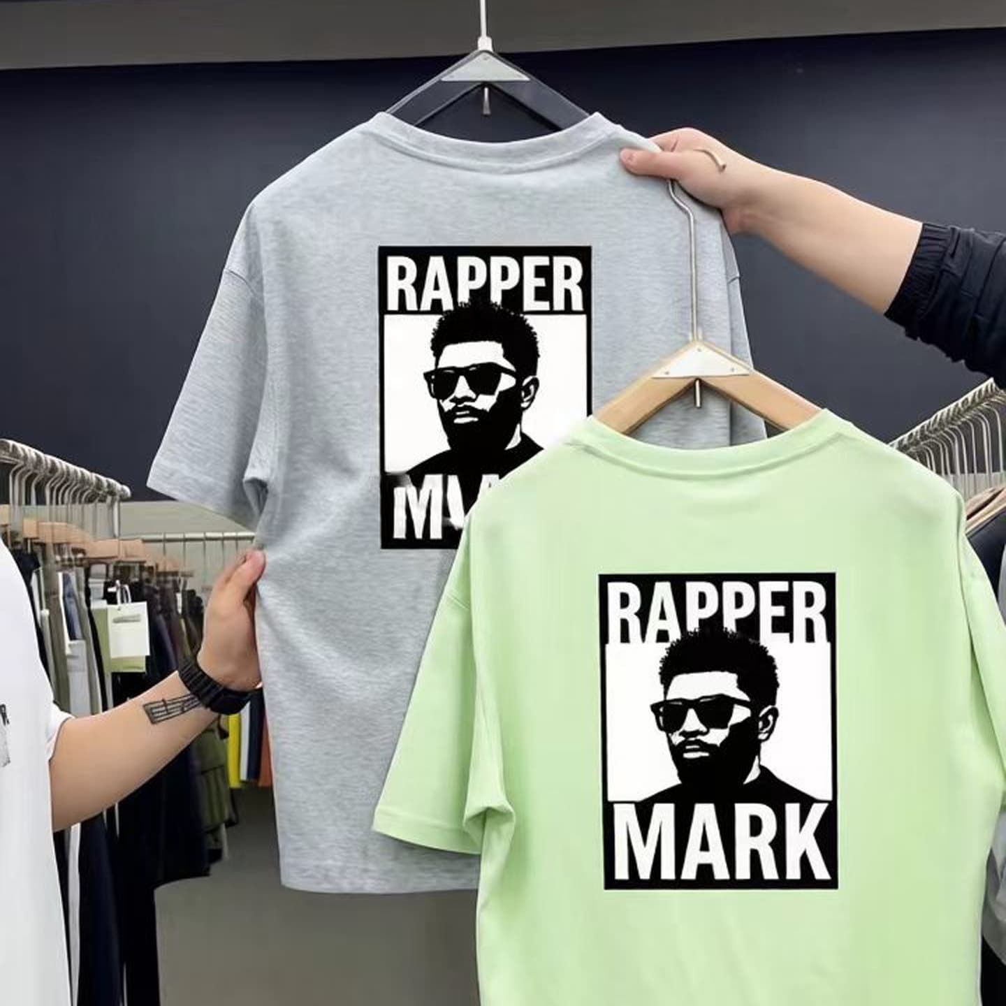 Rural Construction Site Hot Selling Plus Size Men's Short Sleeve T-Shirt Summer 5 Yuan Cheap Men's Clothing Wholesale 1688 Street Stall