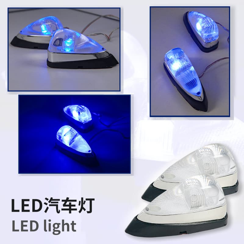 Universal 12V Car Decorative LED Sandboard Light ABS Material Car Top Light Long Lifespan Suitable for Most Vehicles
