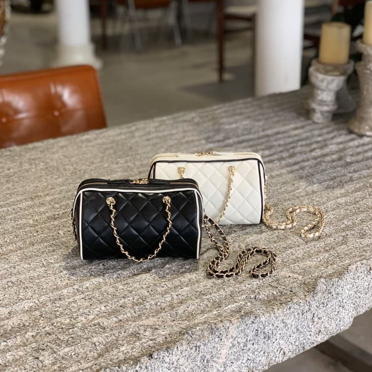 Women's Crossbody Bag 2026 New Model, Handbag, Small Tote Bag, Black Bag, Chanel Style Boston Bag