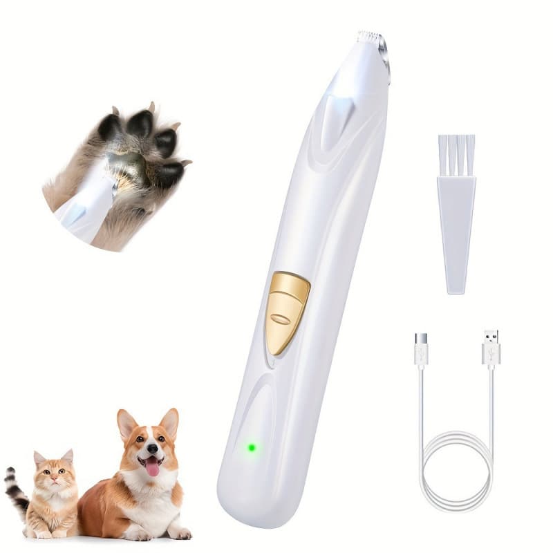2026 New Cross-border Dropshipping Low-Noise Pet Grooming Kit with LED Light Wireless