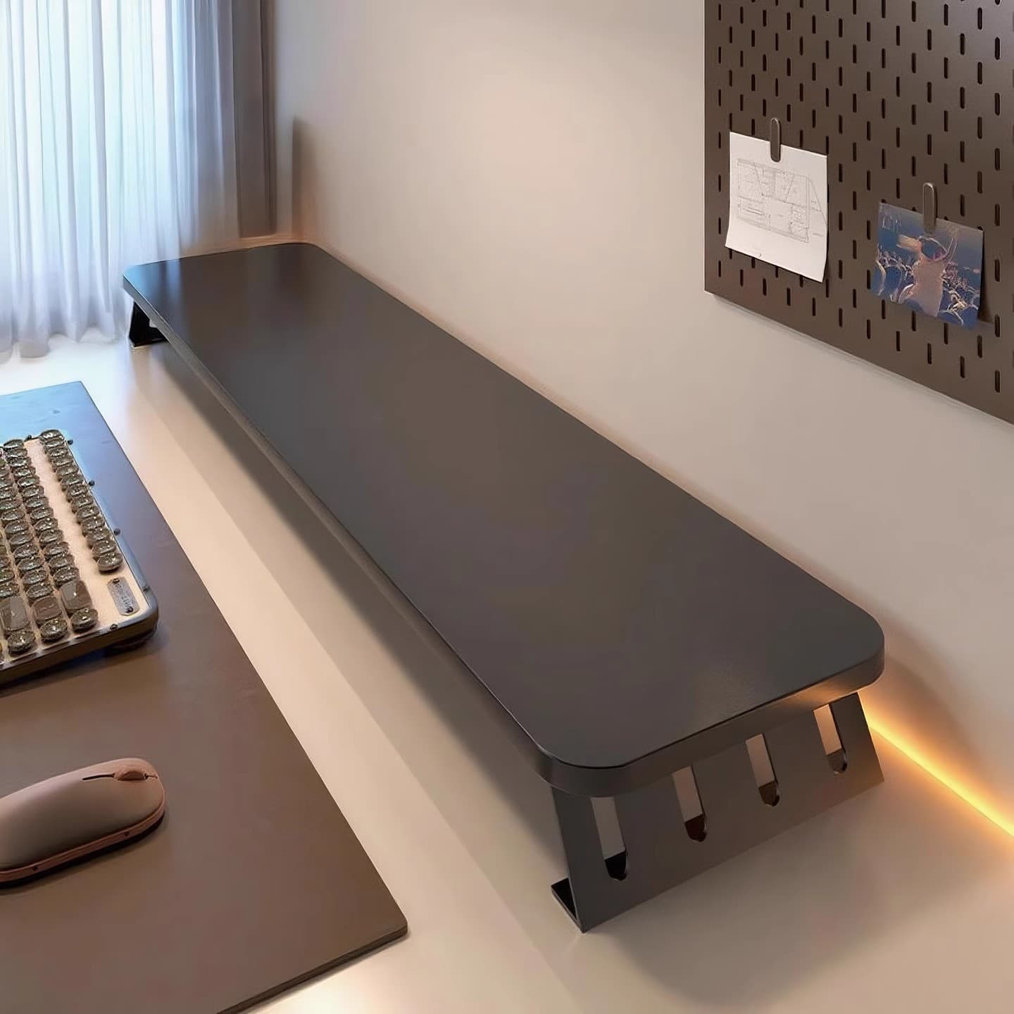 Desktop Extended Computer Elevating Stand Office Desktop Storage Rack Elevated Base Shelf Monitor Screen Support