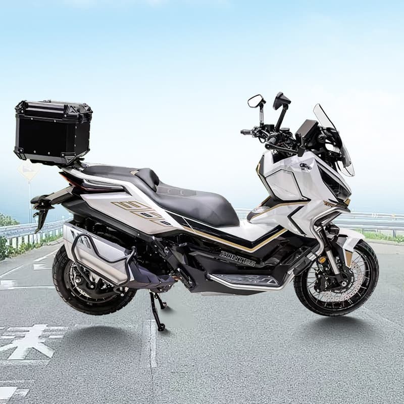Compatible with Zontes 368G Exhaust Pipe Guard Heat Shield Anti-Scratch Anti-Burn Motorcycle Scooter Exhaust Protector Bar Modification Accessory