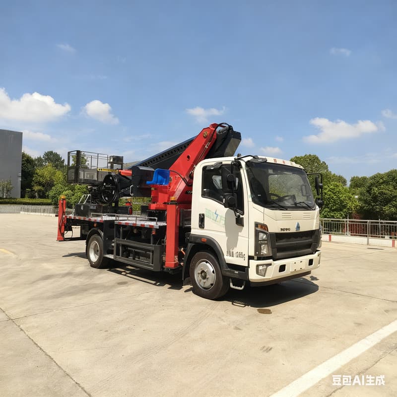 Sinotruk Howo 28m 30m 33m 45m Aerial Work Truck, Domestic and Foreign Trade, Export with Qualification