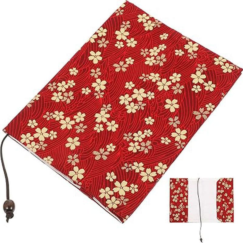 Soft Cloth Book Cover Adjustable Book Protector for Paperback Hardcover Notebooks Ledgers