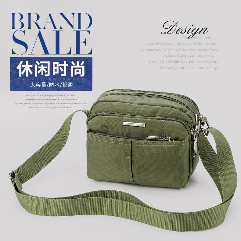 New Single Shoulder Crossbody Bag Oxford Cloth Crossbody Bag Unisex Multi-layer Leisure Small Crossbody Bag Cashier