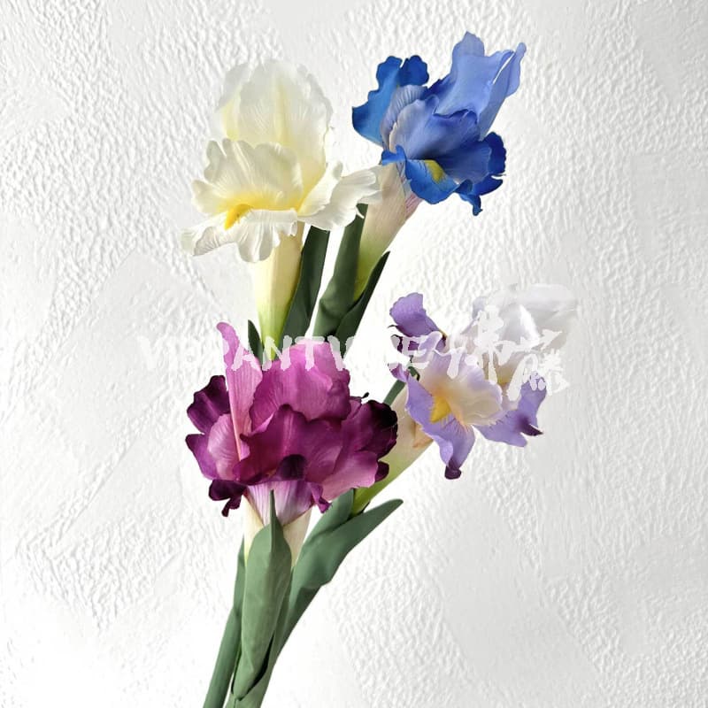 Artificial Iris Flowers for Wedding Decoration, Home Decor, Photography Props, Cross-border Trade