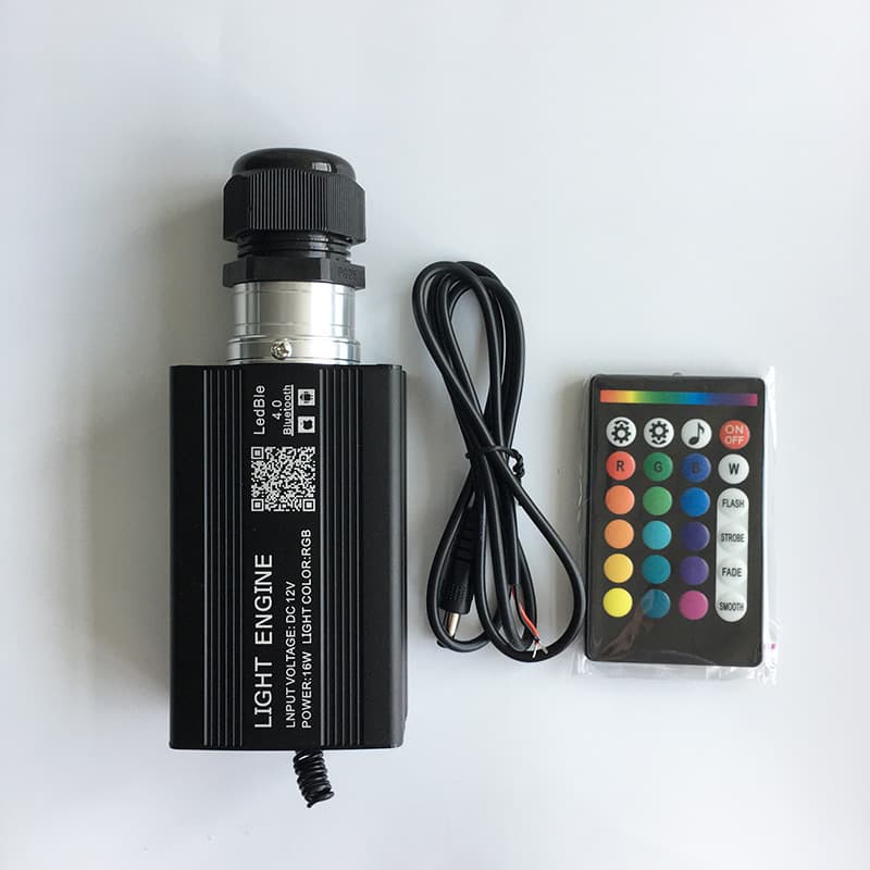 Plastic Optical Fiber Light Source Machine 16W 25W 45W 75W 90W 120W LED with Remote Control RGB Light Source Machine