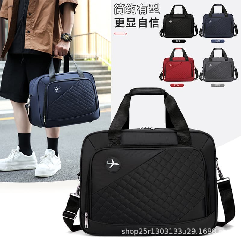 New short-distance travel bag men's portable large-capacity business trip durable crossbody bag multi-functional travel luggage bag