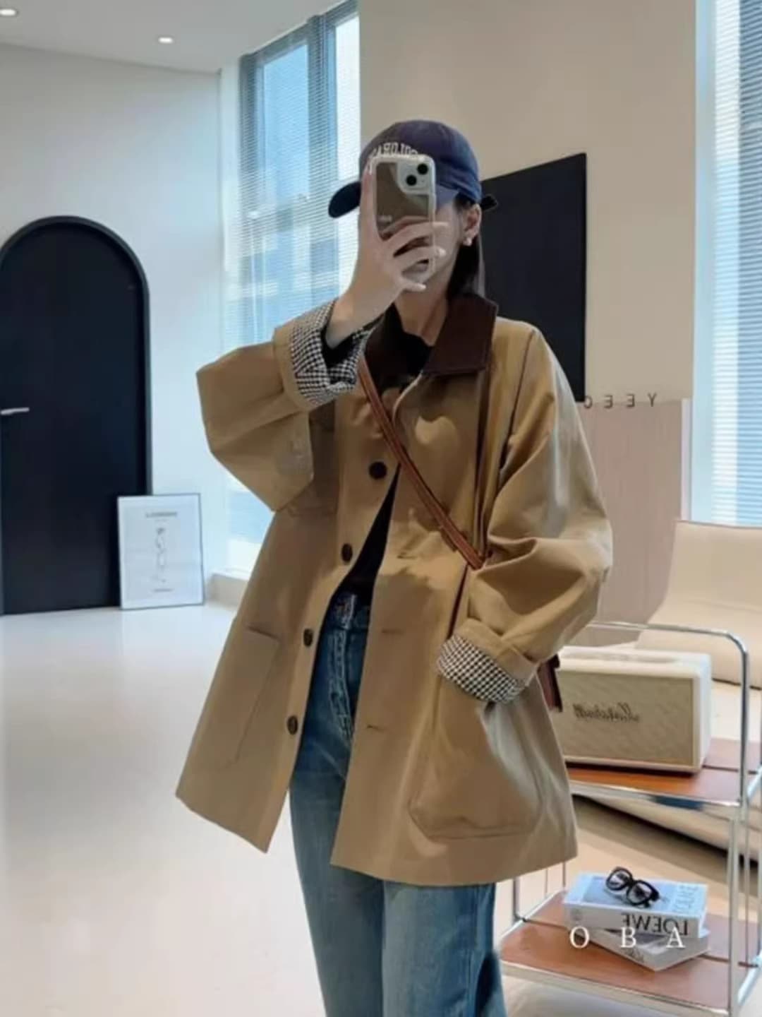 European Best-Selling Mid-Length Fashion Trench Coat for Women 2026 Spring Autumn Loose Casual Stylish Top