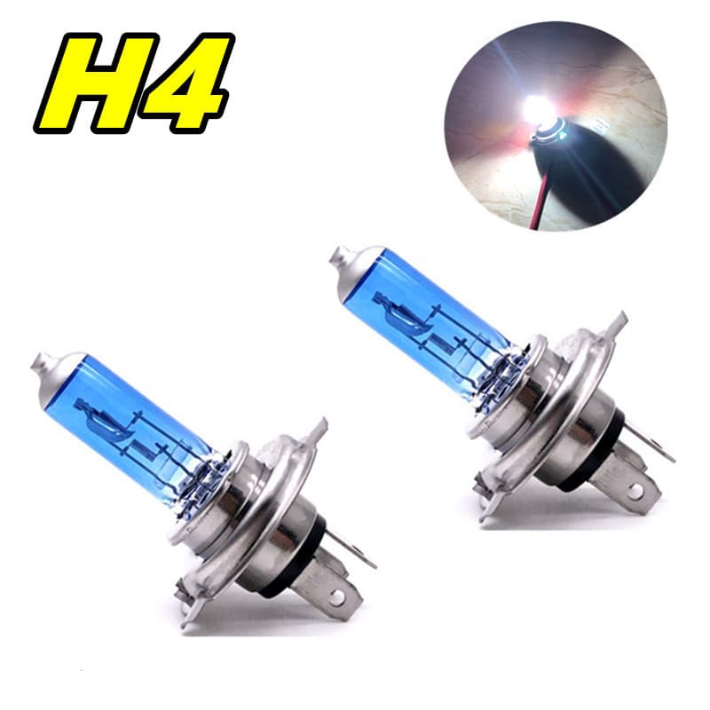 High Quality Quartz H4 Ultra-White Light Car Halogen Bulb 12V60/55W Headlight 100W Far and Low Beam Bulbs