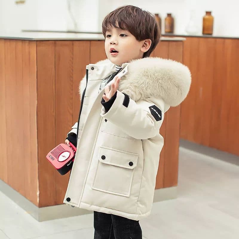 Bala Kids Down Jacket Boys Mid-Length Baby Toddler Thick Winter Coat New Style Children's Clothing
