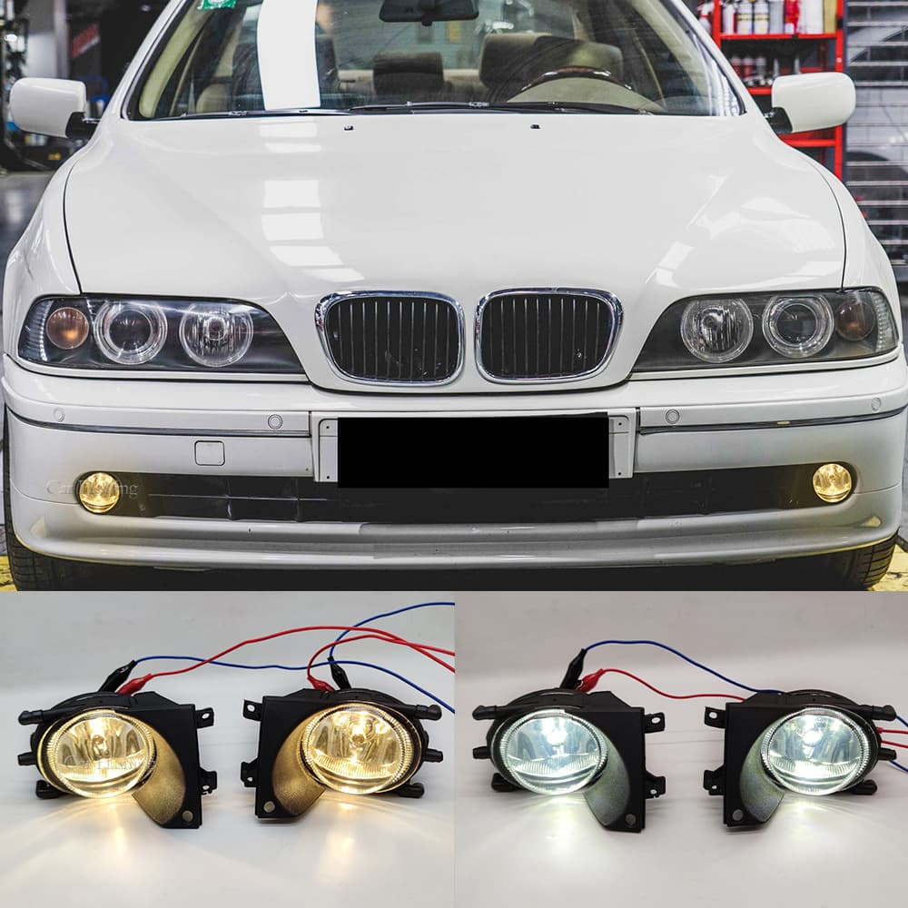 Suitable for BMW 99-04 5 Series E39 front fog lights 520/523/525/528 fog lights 530i front bumper lights