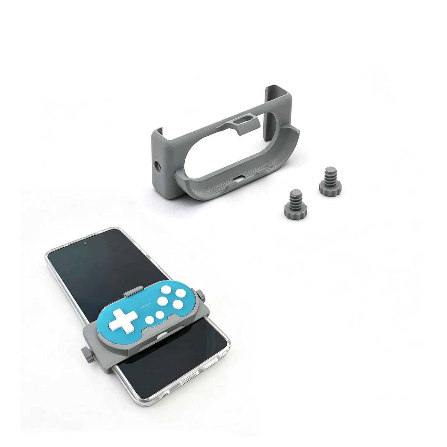Phone Clip for 8BitDo Zero 2, Retractable and Adjustable Width