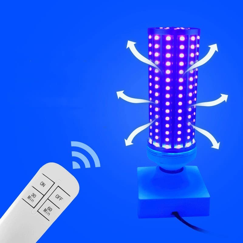 In Stock LED UV Corn Bulb E27 Smart Three-Speed 60W Purple Light Bulb 220V/110V with Base Mobile