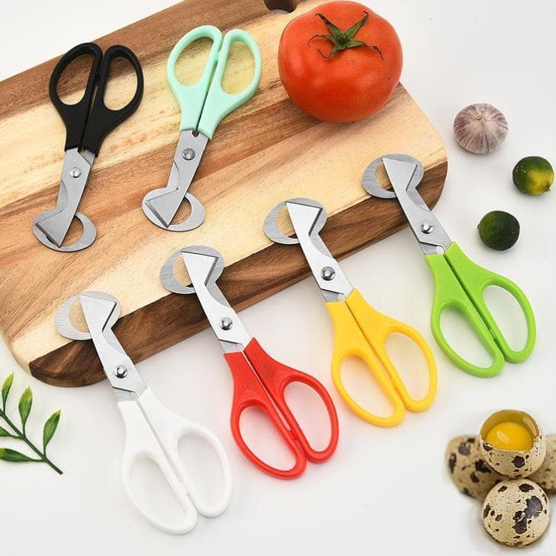 Direct Sales Stainless Steel Egg Cutter Bird Egg Opener Shell Scissors Kitchen Scissors Quail Egg Scissors