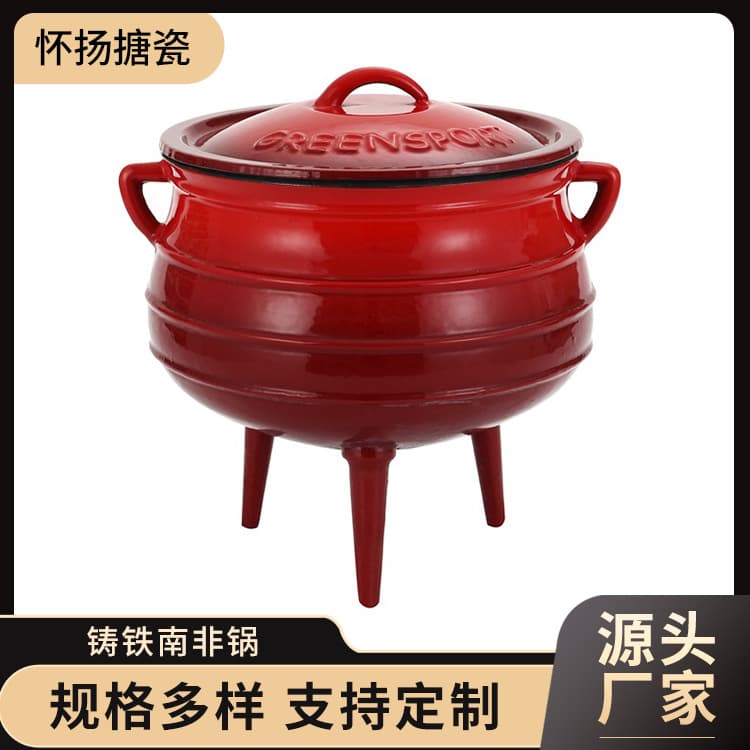 Camping outdoor hanging pot pressure cooker camping pot outdoor pressure cooker three-legged pot outdoor cast iron pot stew pot soup pot