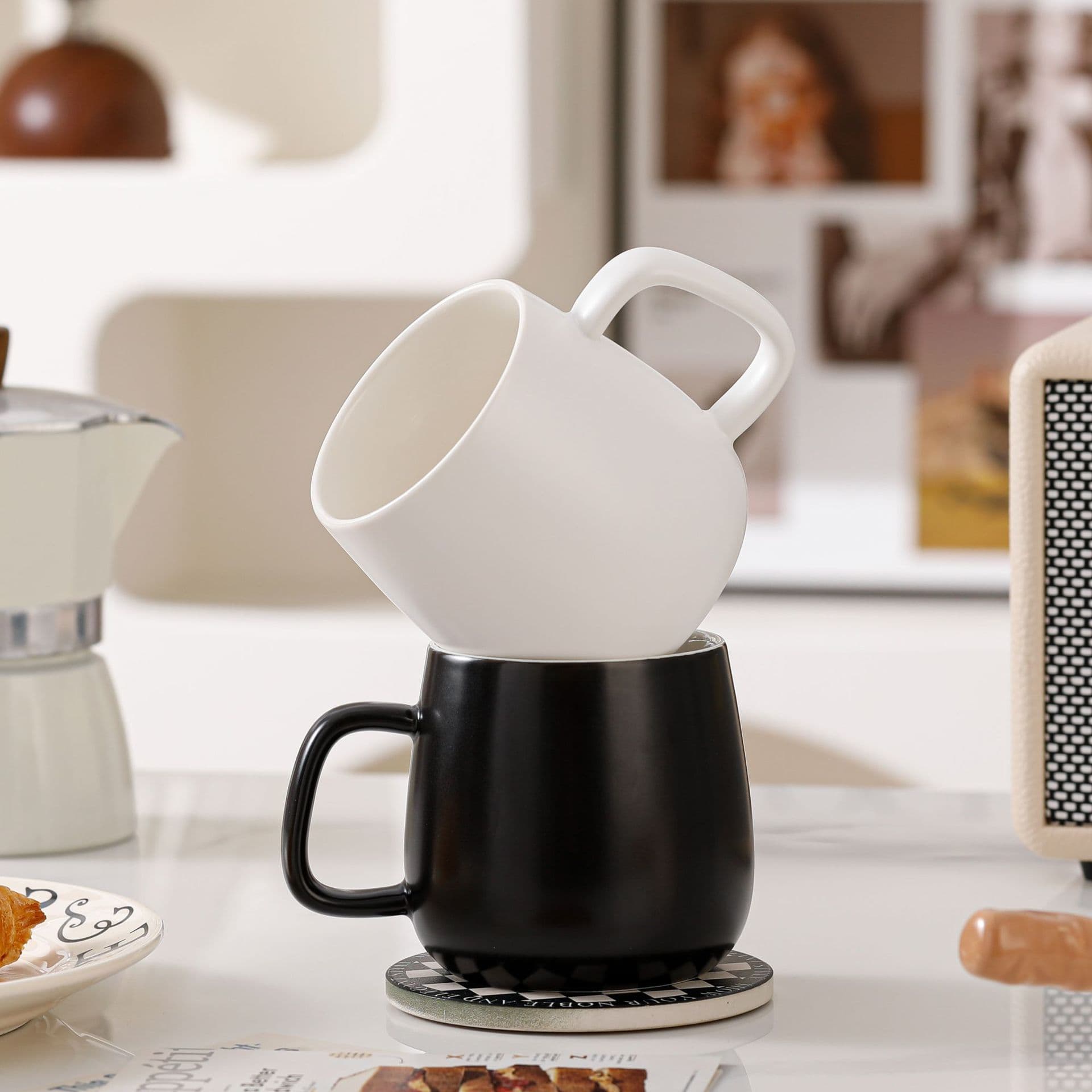 Ceramic Mug Office Water Cup Couple Mug High Appearance Coffee Cup Home Milk Mug Hotel Mug