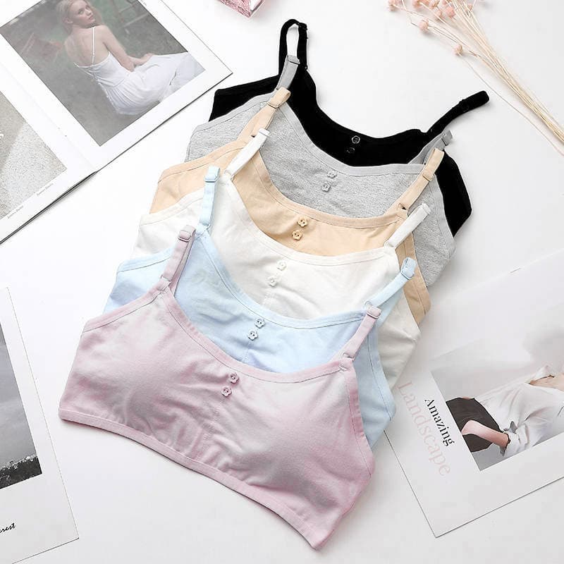 Wireless Bralette Women's Comfortable Nylon Wrap Chest Tube Top Student Underwear Beautiful Back Vest Girls Small Vest