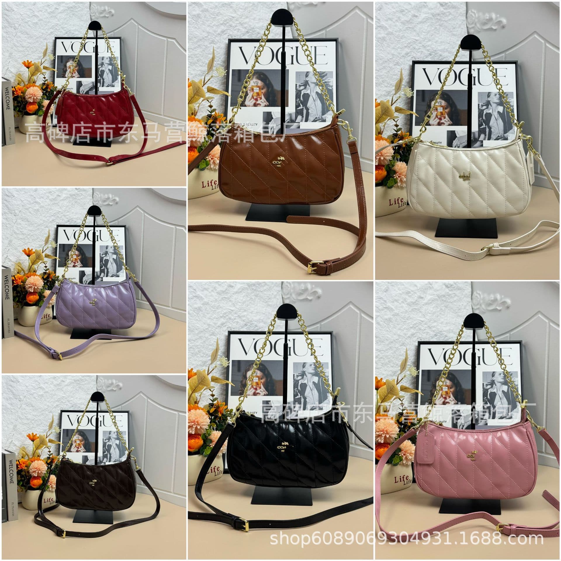 Cross-border new style Koujia bag, versatile chain crossbody bag, free small bag, single shoulder underarm bag, trendy Goya hobo