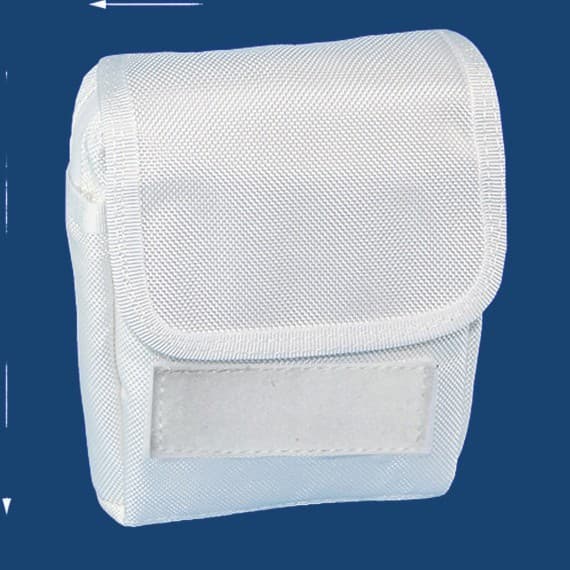 White New Standard Belt Utility Pouch Set - Waterproof Zipper Duty Waist Pouch, Outer Belt Document Bag, 6-Piece Set