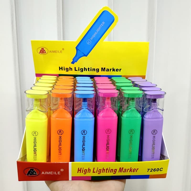 6-Color Highlighter Set, Pastel Series, Eye-Caring Space Capsule Design, Morandi Colors for Students' Notes, Journaling & Marking