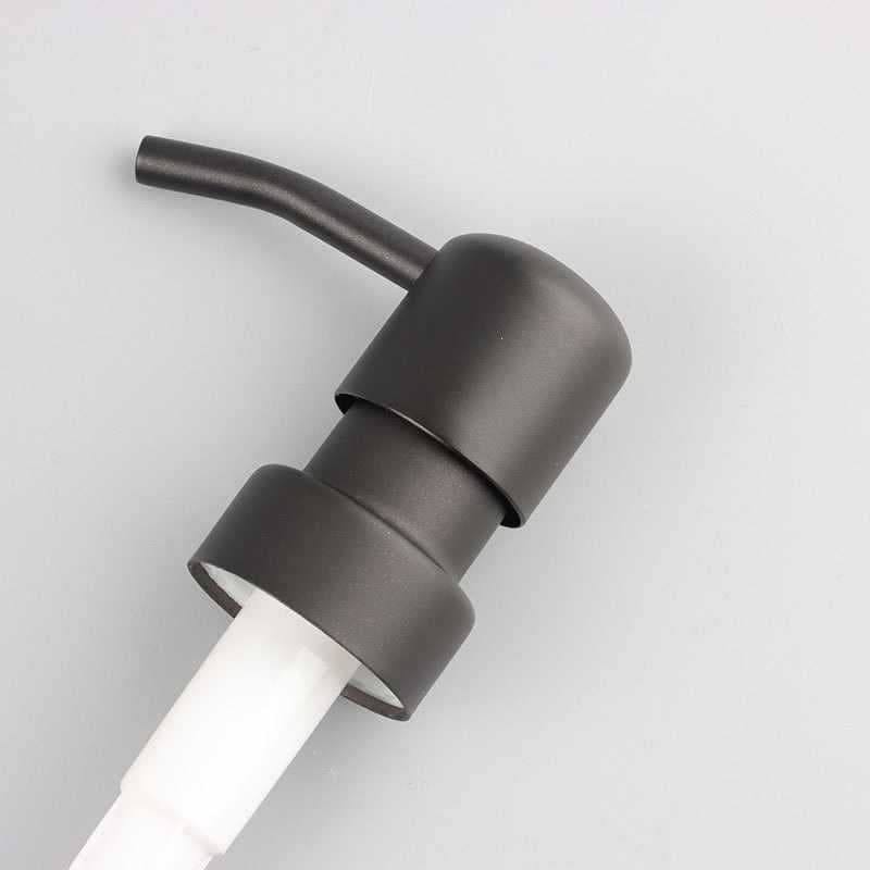 ✅ 304 Stainless Steel Pump Head Matte Black Foam Pump Glass Bottle Soap Dispenser Lotion Pump Bathroom Accessories Wholesale