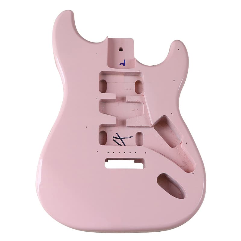 Electric Guitar Gloss Light Pink Body Guitar Modification DIY Instrument Accessories