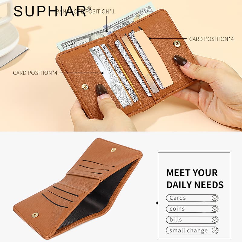 Clearance Wallet Cartoon Short Small Wallet Ins Women Multi-slot Mini Card Holder Ultra-thin Student Wallet for Women