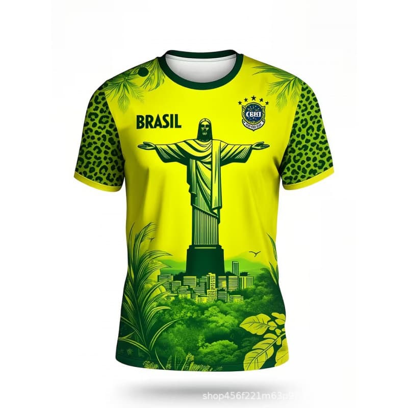 Shangrao POD Men's Fashion Full Print T-Shirt Men's Sports Jersey Top Support Drop Shipping Y2 Men's Wear