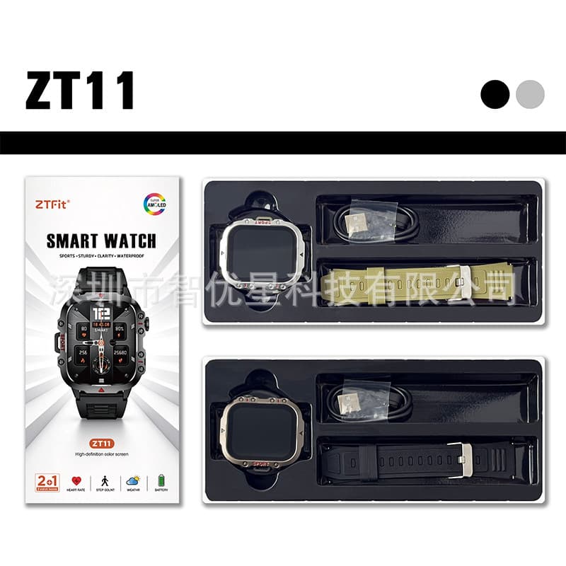 Cross-border smart watch ZT11 Bluetooth call heart rate monitoring information reminder SmartWatch factory direct sale
