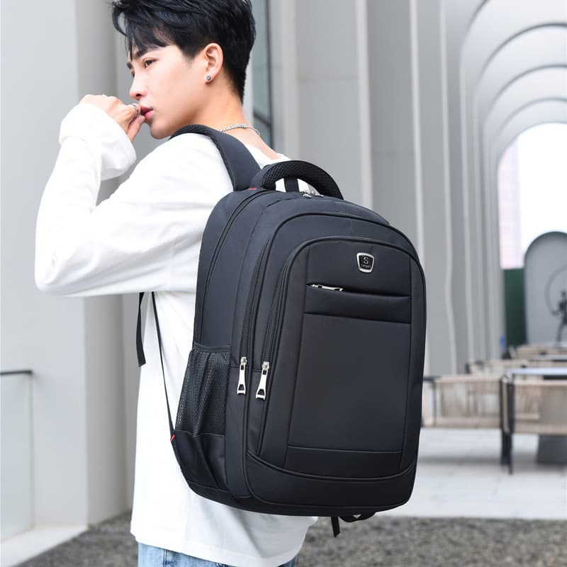 Wholesale Logo-Printable New Middle School Student Bag Men's Business Laptop Bag Leisure Travel Men's Large Capacity Backpack