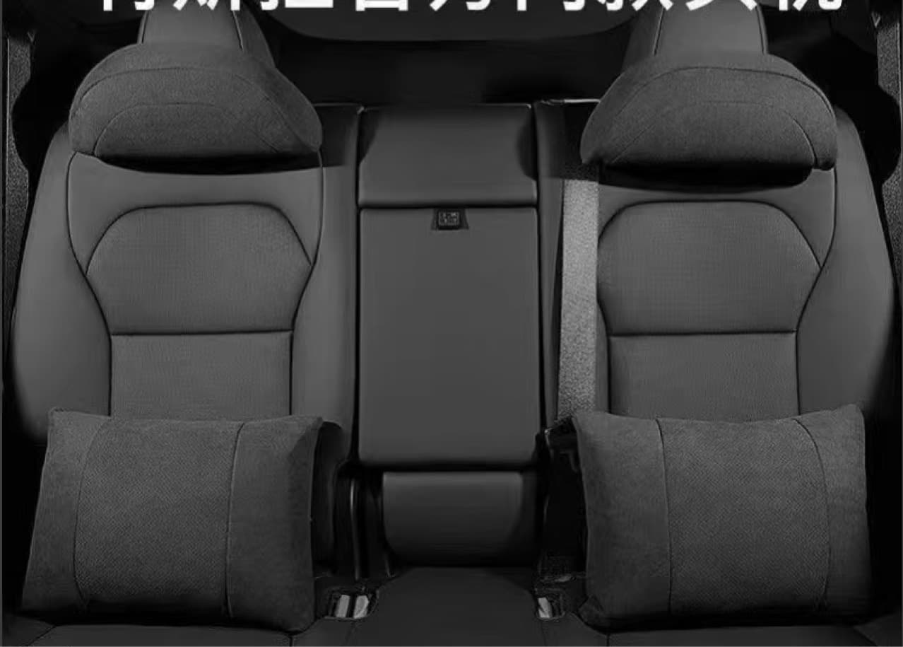 Suede Headrest Pillow for BMW X1 2 3 5 6 7 8 Series Car Neck Support Cushion Lumbar Support Modification Accessories