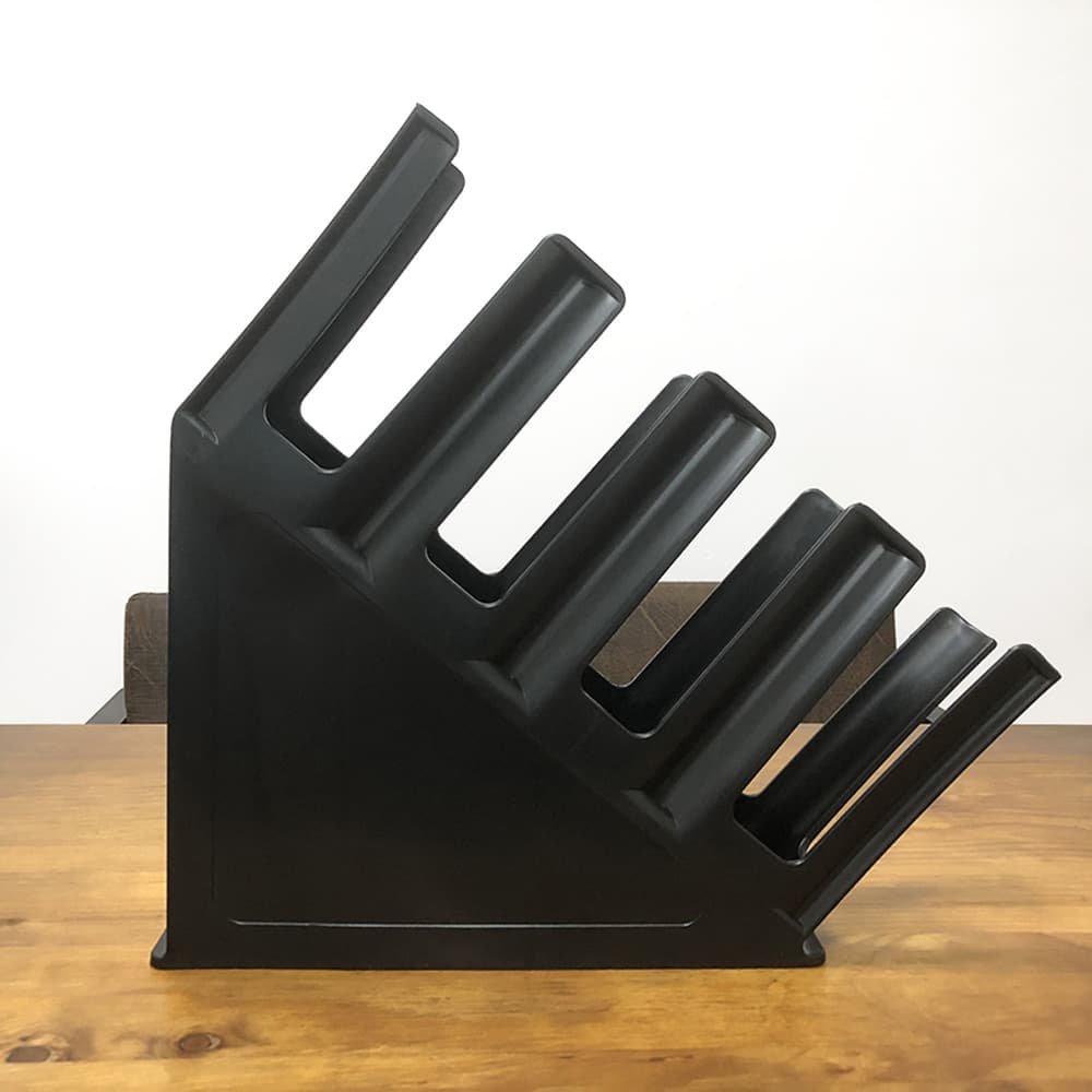 Slanted four-grid ABS injection molded cup holder, coffee paper cup dispenser for bubble tea counter cup organization