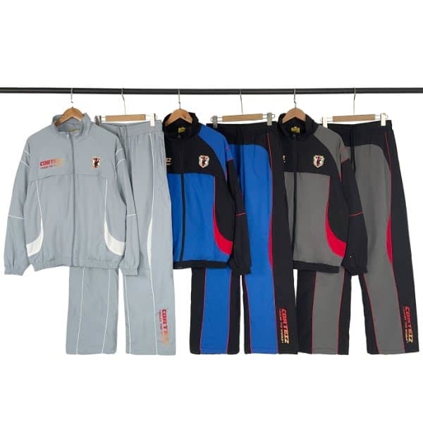 Cross-border Corteiz Alcatraz color-block spliced stand-collar jacket loose straight-leg pants unisex casual sports set