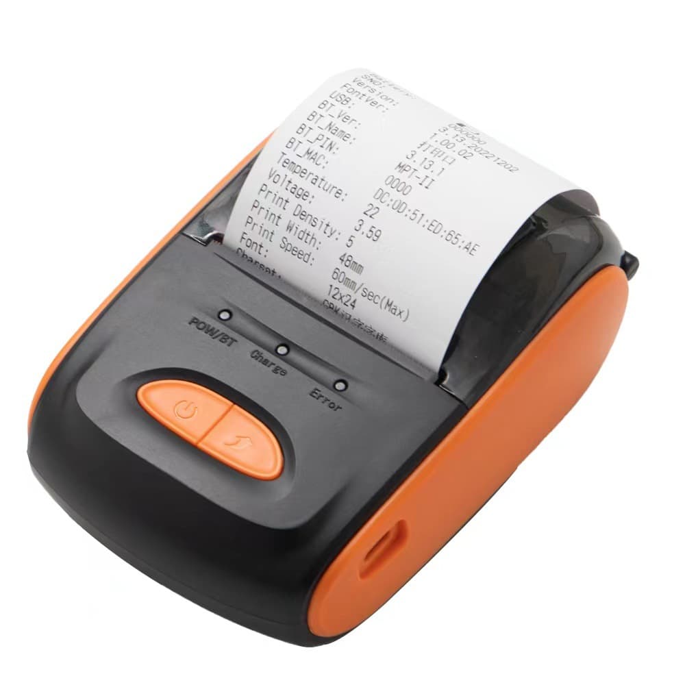 Inkless Handheld Mini Portable Thermal Photo Printer Wireless Connect to Phone for Takeout and Home Use
