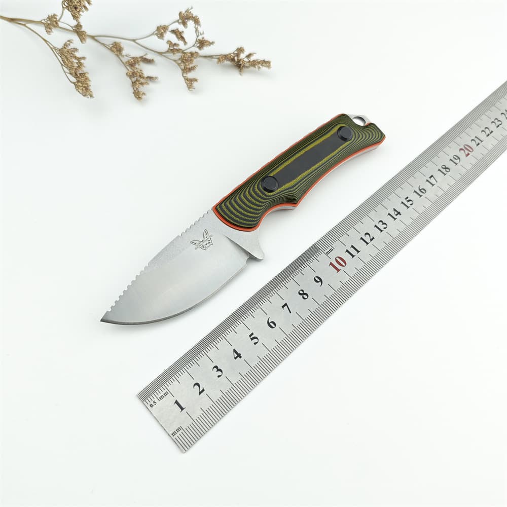 Cross-Border Butterfly 15017K Dual-Color G10 Handle Outdoor Portable Survival Knife Self-Defense EDC Hunting Knife