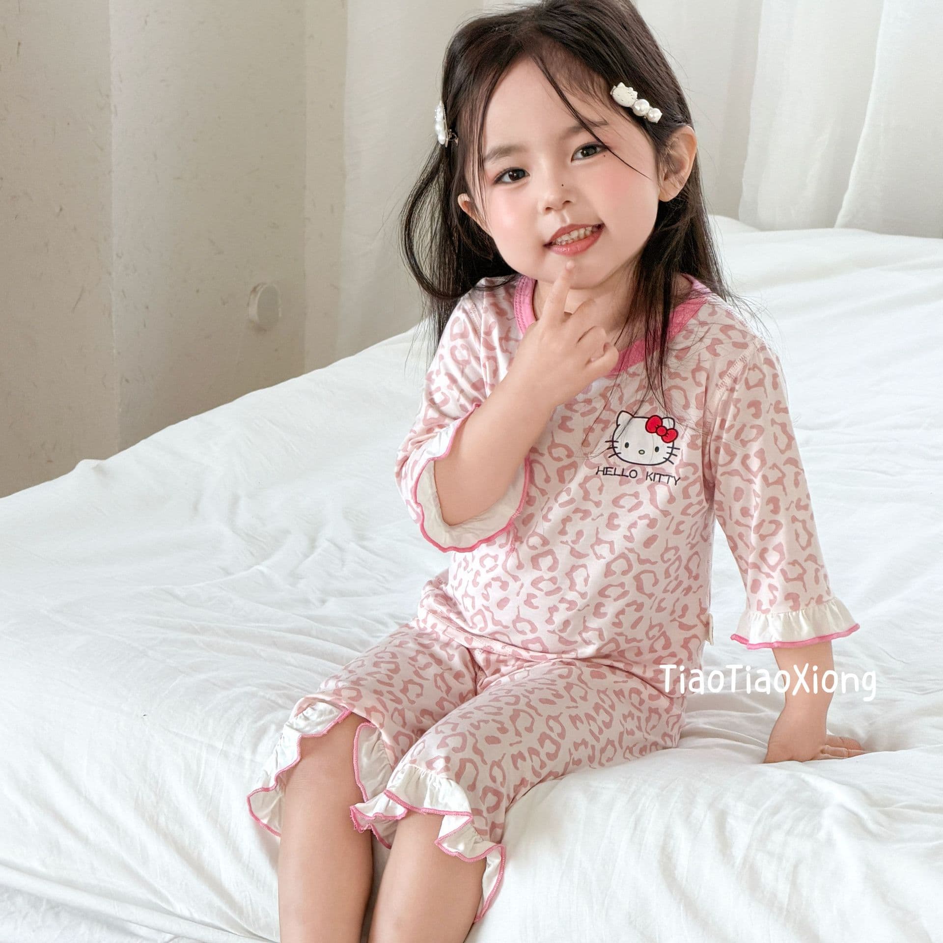 Spring Summer Children's Loungewear Pajamas Eucalyptus Fiber Breathable Seamless Boys Girls Air Conditioning Clothes