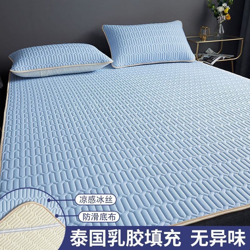 Summer Type Latex Cooling Mat Machine Washable Thick Mattress Bed Protector Tatami Cool Feel Protective Mattress Pad Supply Chain