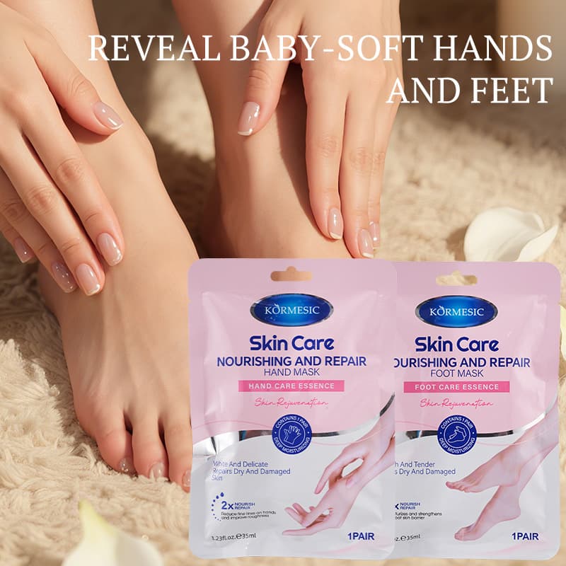 KORMESIC Moisturizing Foot Mask & Hand Mask for Hand and Foot Care, Cross-Border Trade Factory Wholesale